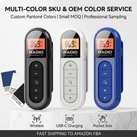 Mini Radio MP3 Multibande Portable de Poche avec Accord Numérique, Batterie Rechargeable et Radio FM pour Baladeur