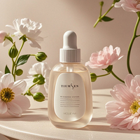 Flacon compte-gouttes en verre dépoli pour sérum capillaire et cutané, 10ml, 20ml, 30ml, 40ml, 50ml, 60ml, 80ml, 100ml, avec pipette en verre pour huiles essentielles