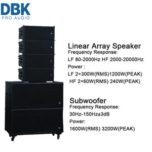 Sound Speaker portabel, peralatan suara Array Line 18 inci Subwoofer + Dual 10 inci Line Array Speaker pasif sistem LA - Product Image 2