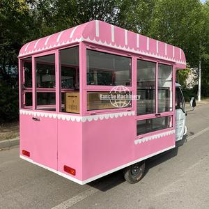 Remorque de camion-restaurant mobile pour glaces, bonbons et café - Construction en acier inoxydable, conception isolée pour usage commercial extérieur - Product Image 3