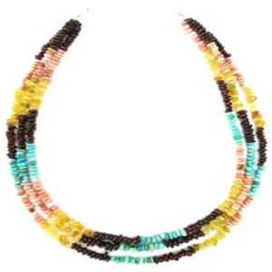 Artificial turquoise necklace jewellery making heishi necklace