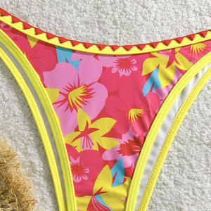 Traje de Baño de Una Pieza para Mujer, Estilo Tanga de Corte Alto, Bikini Sólido con Sujetador Push-Up y Escote Halter, Antibacteriano y Transpirable 100% - Product Image 5