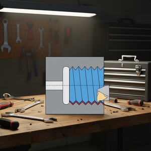 Herramienta de roscado interno Fervi para fijación de tornillos, kit de reparación de precisión de 10 mm - Product Image 3