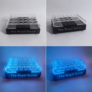 ที่วางแก้วอะคริลิค The Royal Grove 24 ช่อง พร้อมไฟ LED สำหรับบาร์ ร้านคาราโอเกะ ปาร์ตี้ไนท์คลับ - Product Image 1