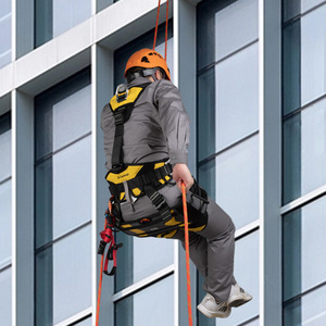 Aluminum Alloy Seat <b>Belt</b> 500kg Rated Load For High Altitude <b>Work</b> Safety Rope Suspension - Product Image 1