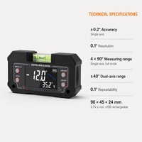 Niveau laser infrarouge 2 lignes DIY ETOPOO DC02Z, dispositif de nivellement manuel intérieur à angle droit de 90 degrés
