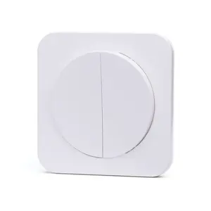 Interruptor eléctrico de 2 vías con 2 llaves, color blanco, ideal para controlar múltiples luces desde diferentes puntos. - Product Image 1
