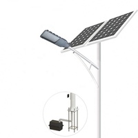 Marché africain de l'extérieur 50w 100w 150w 200w lampadaire solaire de conception moderne split