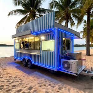 Camion de restauration commercial, kebab doner, hamburgers, tacos, poulet frit, conteneur de camion de restauration, cuisine mobile, remorque de restauration rapide - Product Image 3