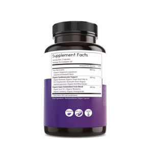 비타홀 프라이빗 라벨 레스베라트롤 캡슐 1600mg 유기농 레스베라트롤 항산화 보충제 유기농 포도씨 추출물 함유 - Product Image 2