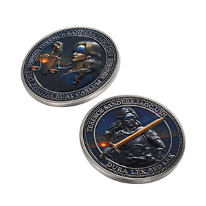 Chất lượng cao tùy chỉnh đồng xu mã thông báo chết dập trò chơi Thời Trung Cổ tiền xu phim hoạt hình 3D hai mặt màu sơn mạ bạc tiền xu - Product Image 3