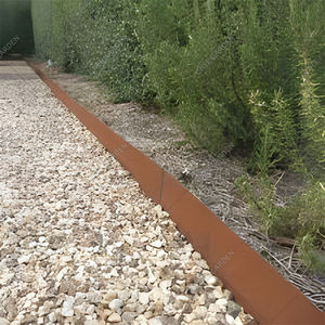 Colorful Vibrant Steel Plastic Flower Bed <b>Border</b> Rectangle <b>Garden</b> Accent - Product Image 1