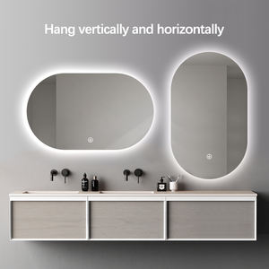 Espejos Inteligentes Miroir <span class=keywords><strong>de</strong></span> <span class=keywords><strong>salle</strong></span> <span class=keywords><strong>de</strong></span> <span class=keywords><strong>bain</strong></span> ovale à <span class=keywords><strong>led</strong></span> design étanche pour le salon avec désembueur - Product Image 5