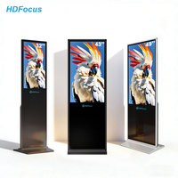 Pantalla Táctil LCD Android 4K de 55 Pulgadas, Señalización Digital, Kiosco Publicitario Vertical, Kioscos Independientes de Pie