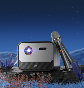 Micrófonos profesionales hechos en casa Video al aire libre Hd proyector Led Mini pantalla Beamer Dlp portátil película cine bolsillo - Product Image 4