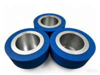 Nouvelles roulettes de porte coulissante en polyuréthane PU personnalisées, roues en caoutchouc durables et résistantes à l'usure, roulettes de guidage industrielles, garantie de 2 ans