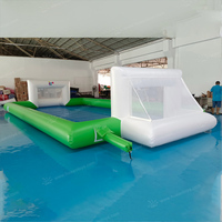 Équipement simple de jeu de football de terrain de football gonflable extérieur avec château gonflable facile à déplacer de garantie