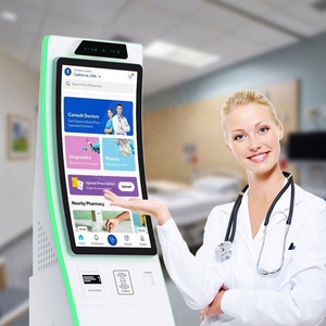 Sistema de Gestión de Colas con Pantalla Táctil Curva Inteligente, Kiosco para Autoservicio en Restaurantes, Bancos, Hospitales, Clínicas, Cines, con SDK - Product Image 1