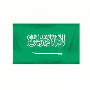 Bandera de Arabia Saudita personalizada de poliéster para ondear a mano, decorativa para eventos, para colgar en la pared, o como cubierta para el capó del coche, para eventos y regalos - Product Image 6
