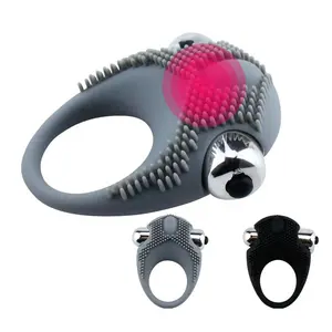 Penjualan laris cincin Penis bergetar pria menunda ejakulasi Penis cincin Vibrator USB pengisian silikon G spot Massager mainan seks toko