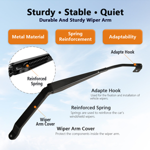 Bras d'<span class=keywords><strong>essuie</strong></span>-<span class=keywords><strong>glace</strong></span> en métal haute résistance pour pare-brise de voiture, performance stable, pièces de rechange durables, fabrication en usine - Product Image 3