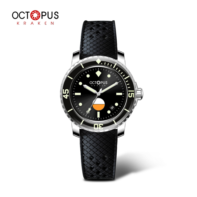 Octopus Kraken 40mm Dive Watch Automatic Movement 300M Waterproof 316L Stainless Steel Sapphire Crystal Luminous Watches