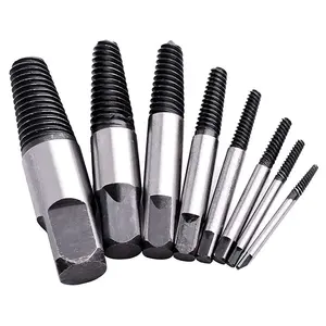 8 pcs Damaged Screw Extractor Set Water Pipe Remover Pipe Tube Repair Tools