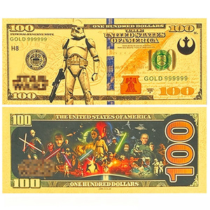 2026 Meilleures Ventes Billet de Banque Plaqué Or 24K 10 Designs Guerre des Galaxies - Product Image 5