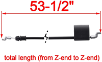 L & P Nouveau câble d'accélérateur pour tondeuse à gazon 532183281 198463 183281 et 532198463 Câble de commande de zone moteur pour Poulan Craftsman