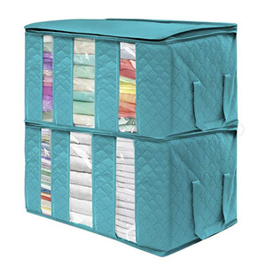 Jumbo Ziplock Non Woven Clothes Blankets Quilt Storage Bags Foldable Storage Bag Organizers