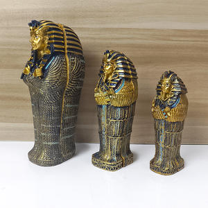 Хит продаж, египетский фараон, Мумия, металлическая пирамида, декоративный орнамент, гравированный гроб, ремесло, сувенир, поделки из смолы - Product Image 6