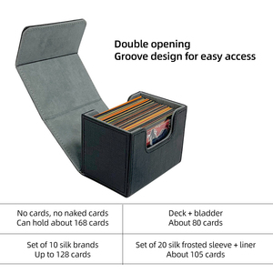 Torson PU 80 + thay thế Thẻ boong hộp cho TCG Bộ sưu tập lưu trữ cho giao dịch Hội Đồng Quản trị trò chơi hộp lưu trữ hộp boong hộp với 2 ngăn - Product Image 6