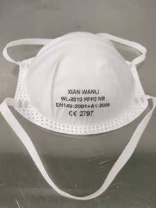 FFP2 masker Respirator karbon Anti kabut, masker pernapasan sekali pakai ulang setengah wajah dengan cangkir katup hidung tahan debu keamanan - Product Image 3