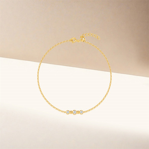 Pulsera de Moda CANNER, Diseño Minimalista con Corazón y Flor, Zirconia Cúbica, Plata 925, Gran Venta - Product Image 5