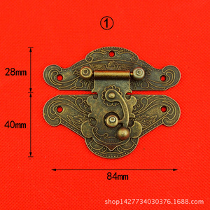 Wooden Box Buckle Panel 84mm X 40mm Locking Clasp For Jewelry Gift Box Hardware Accessory Traditional Style - Product Image 2