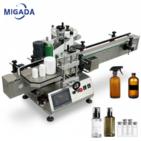 Machine d'étiquetage automatique de bureau pour bouteilles rondes, machine d'étiquetage pour bouteilles en plastique, imprimante d'étiquettes autocollantes, machine d'étiquetage
