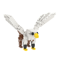 Ensemble de blocs de construction DIY Animal Griffon, décoration de bureau créative, modèle d'assemblage mignon, jouet pour enfants MOC3092