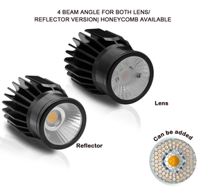 โมดูลดาวน์ไลท์แบบหรี่แสงได้ COB 3000K 4000K 5000K เลือกได้สามสี 12-15W LED - Product Image 3