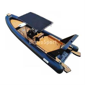 Bateau pneumatique semi-rigide (RIB) 28 <span class=keywords><strong>pieds</strong></span> RIB860 robuste pour 15 personnes, coque en fibre de verre, PVC/Hypalon, avec auvent et console - Product Image 2