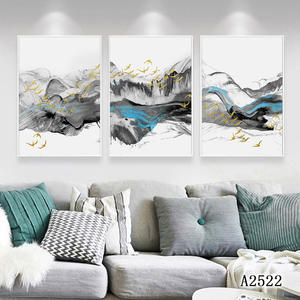 Zhao Wuji Haute Définition Micro Spray Core Abstrait <span class=keywords><strong>Triptyque</strong></span> Peinture À L'huile <span class=keywords><strong>Toile</strong></span> Imprimée pour Salon Suspendu Maintenant Vente Chaude - Product Image 6