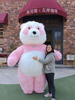 Mashable Ours Tigre Husky Lapin Costume Gonflable Panda Géant Polaire Fraise Ours Fourrure Monstre Mascotte Promotions Polyfoam