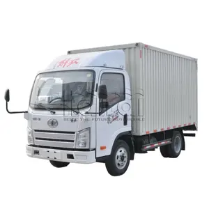 Best Price FAW Brand 4x2 3ton Van Box Truck For City Delivery For Express Logistic