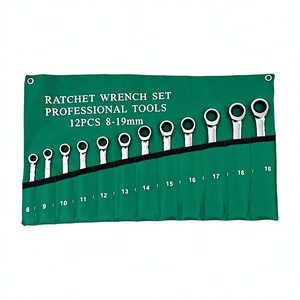 Quick Metric Double-Ended <b>Ratchet</b> Wrench Set Three-Layer Rust-Proof 8-19mm Open-End Wrenches Factory-Direct Wholesale - Product Image 1