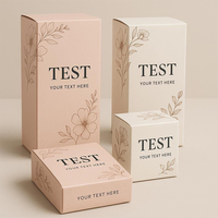 Emballages cosmétiques en carton pliables écologiques haut de gamme personnalisés réutilisables recyclables avec doublure en éponge, finition mate