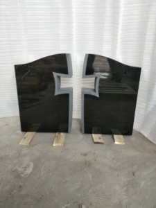 Monumento de Mármol Blanco Natural Estilo Europeo, Resistente <span class=keywords><strong>a</strong></span> la Intemperie, con Letras Grabadas, Marcador de Tumba Vertical para Iglesia - Product Image 2