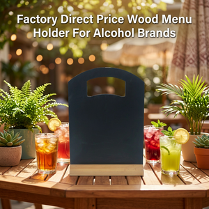 Porta Menús de Madera Resistente al Desgaste, Material Duradero, Aplicaciones Versátiles para Cerveza Artesanal - Product Image 3