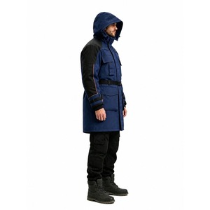 Conjunto de Parka y Pantalones de Trabajo para Invierno en Clima Extremo para Hombre, Traje de Trabajo Impermeable, Resistente al Viento y con Aislamiento Térmico -10 ℃   Clima Frío - Product Image 2