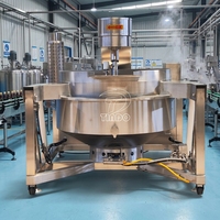 Olla Mezcladora Industrial Automática de Gas/Eléctrica para Salsa de Chile, Tipo Chaqueta, la Más Vendida