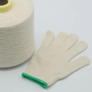 Gants de travail industriels en coton respirant, 10 gauge TC (40% coton 60% polyester), 450g-1000g/doz, poignets serrés et durables, pour la sécurité - Product Image 1
