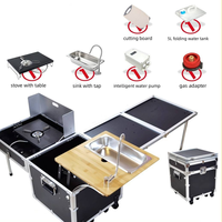 Table de cuisine pliante moderne, légère, durable et portable pour le camping, la randonnée et l'utilisation en voiture